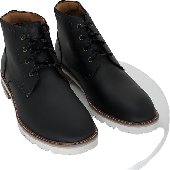 Florsheim Renegade Plain Toe Leather Chukka Boots Black Men's 11M - Picture 1 of 6